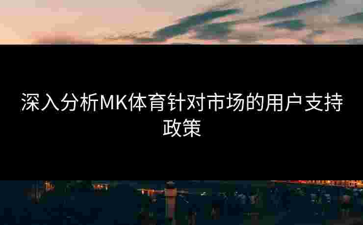 深入分析MK体育针对市场的用户支持政策